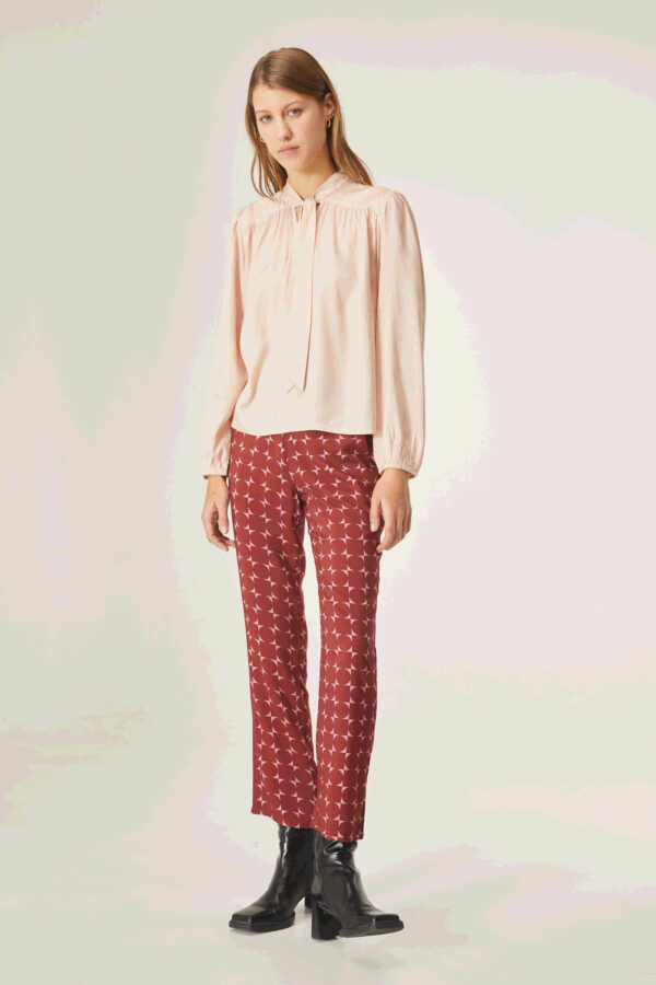 Pink long-sleeved top