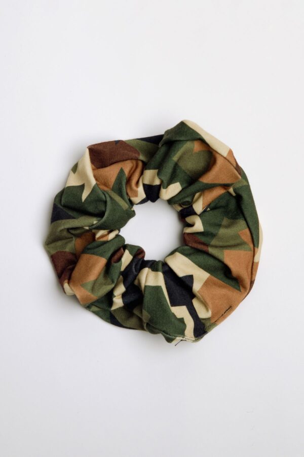 Camo scrunchie