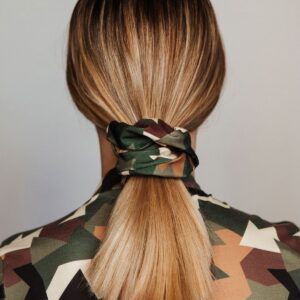Camo scrunchie