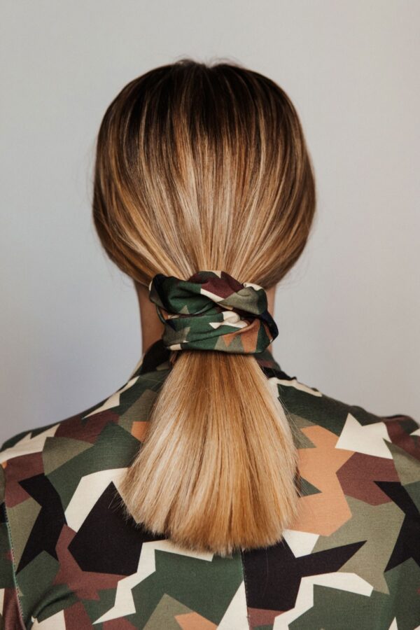Camo scrunchie