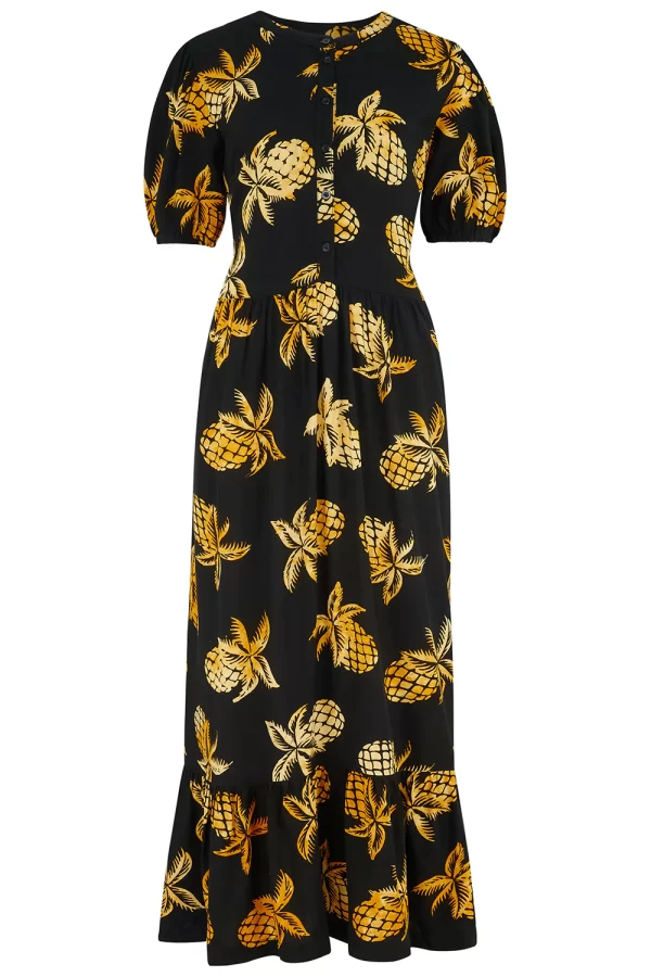 Augusta Midi Shirt Dress - Navy, Underwater Scene
