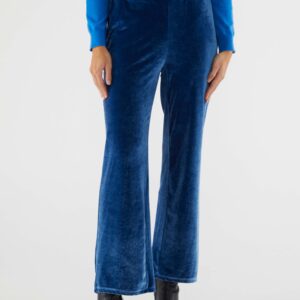 Blue velvet pants