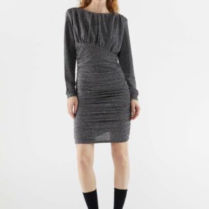 Black metallic dress
