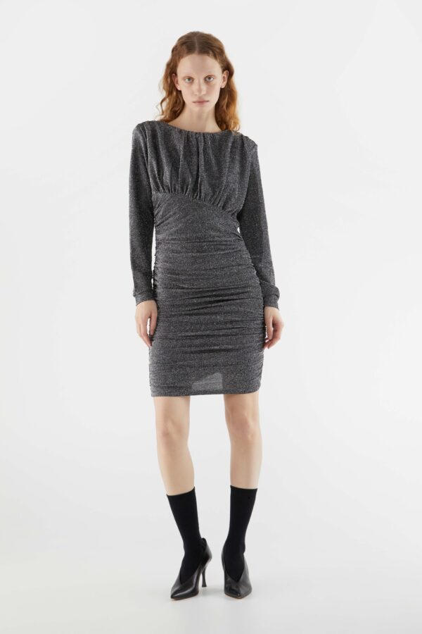 Black metallic dress