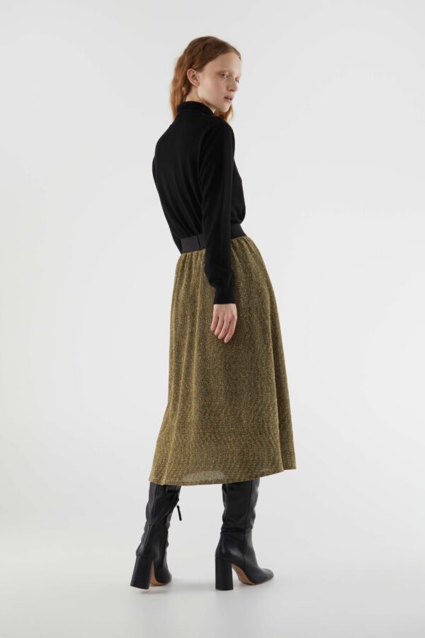 Gold metallic skirt