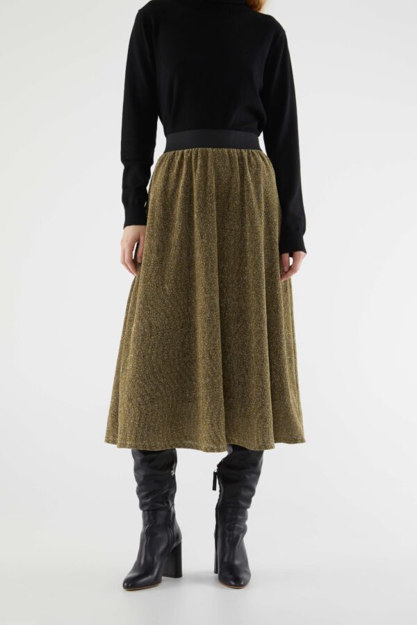Gold metallic skirt
