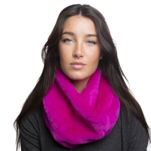 Faux fur infinity scarf