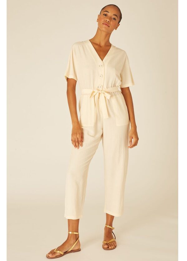 VISCOSE PLAYSUIT CREAM