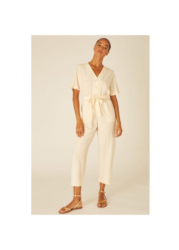 VISCOSE PLAYSUIT CREAM