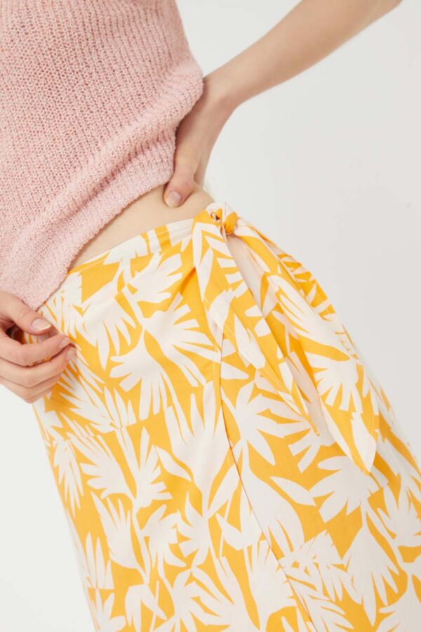 Yellow maxi skirt