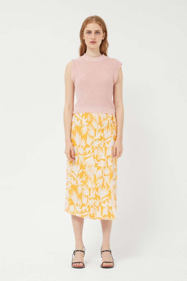 Yellow maxi skirt