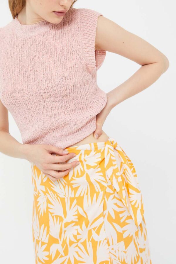 Yellow maxi skirt