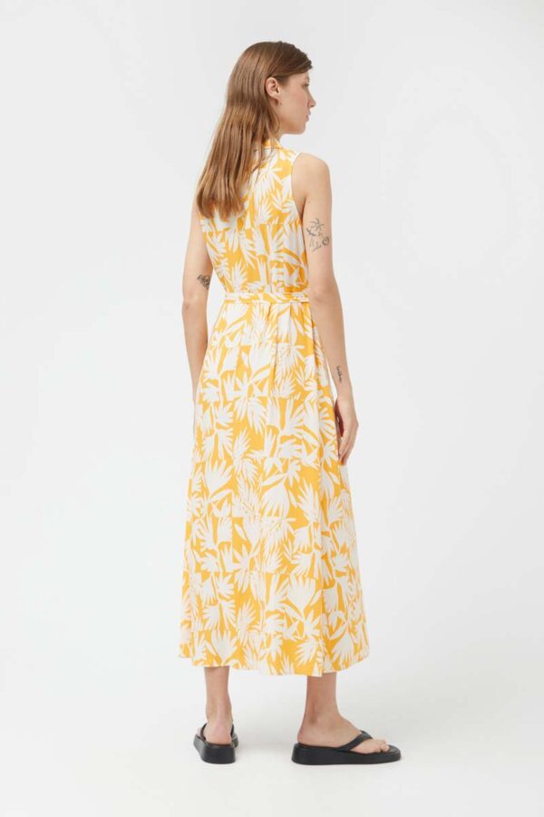 Maxi dress yellow sleevless