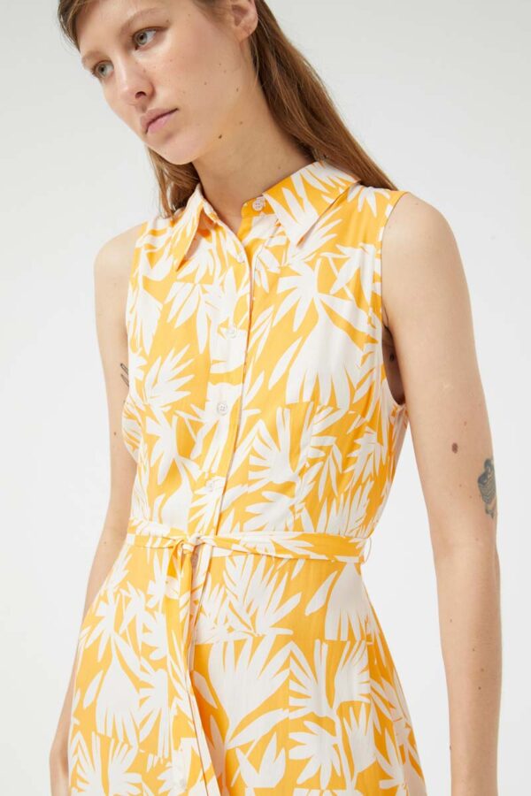 Maxi dress yellow sleevless