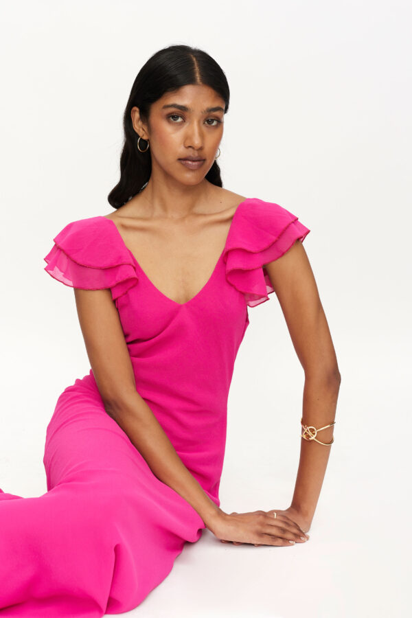 Pink maxi dress