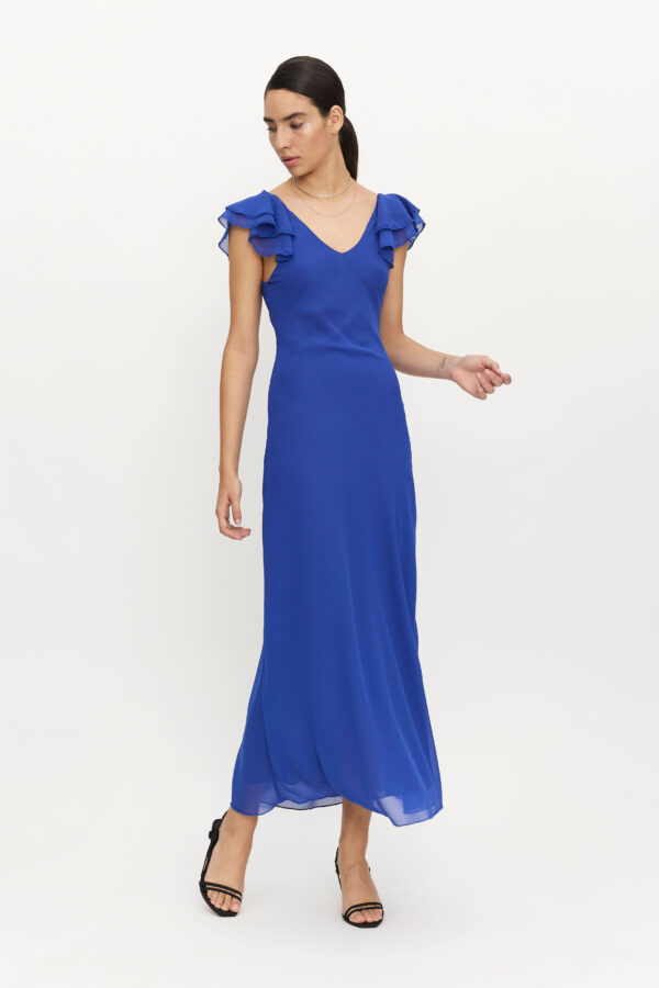 Blue maxi dress