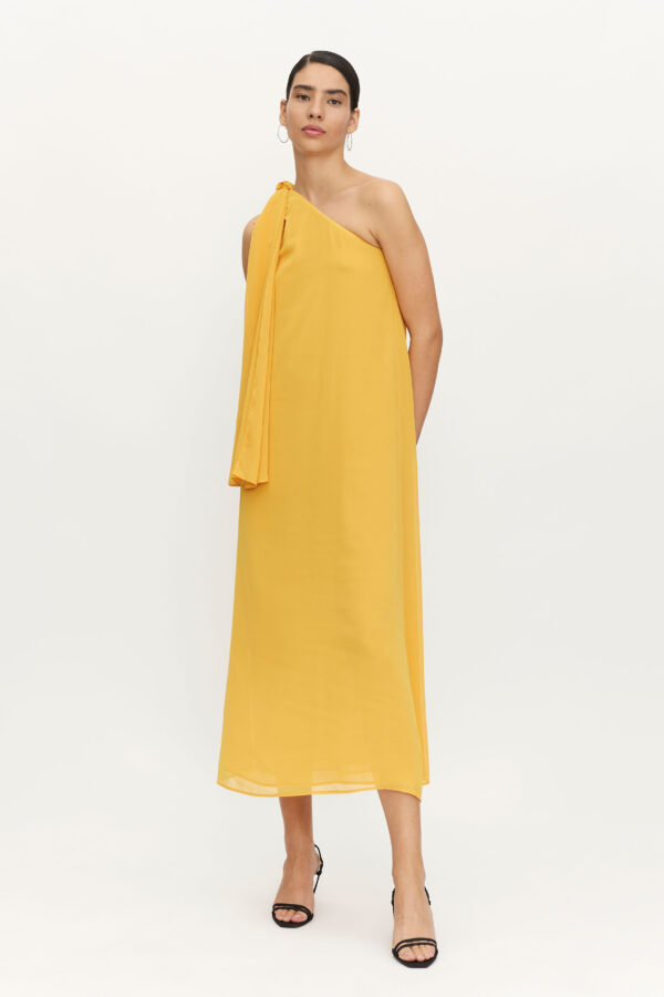 Yellow maxi dress