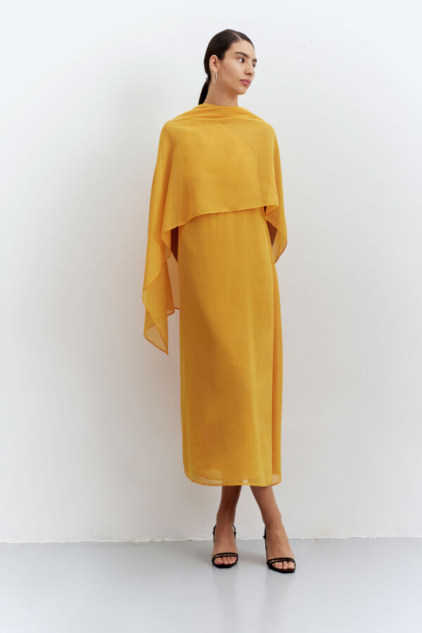 Yellow maxi dress