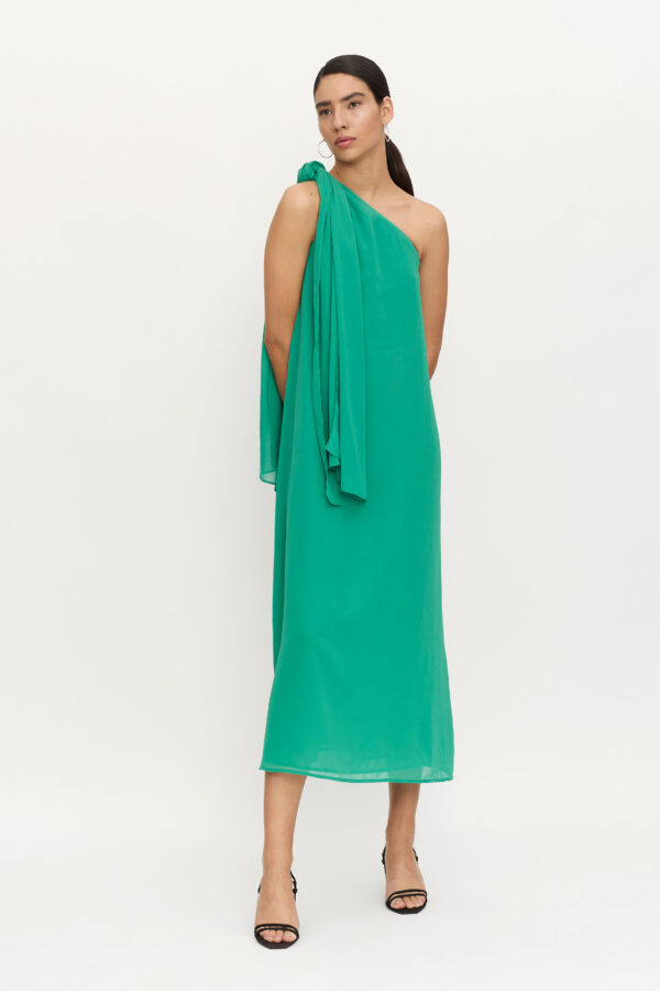 Green maxi dress