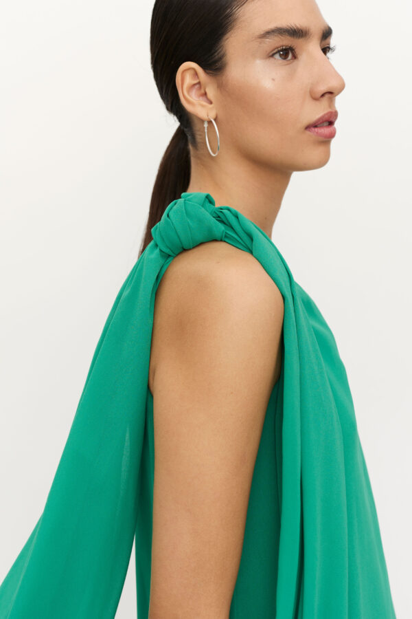 Green maxi dress