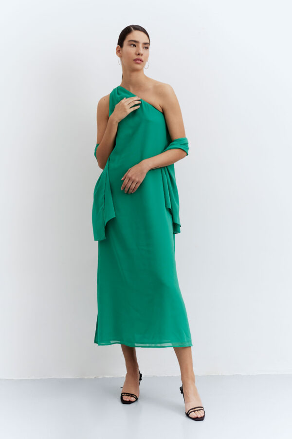 Green maxi dress