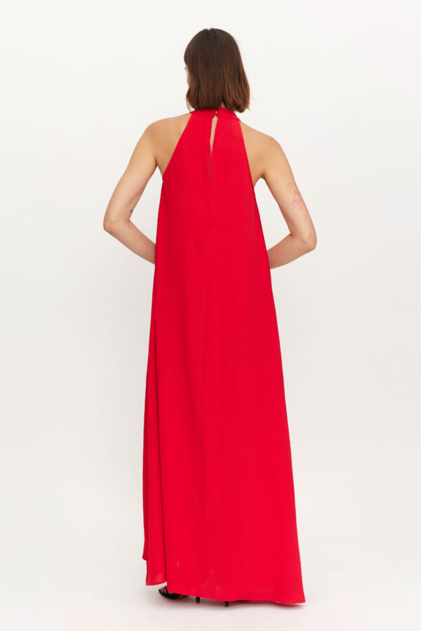 Red maxi dress