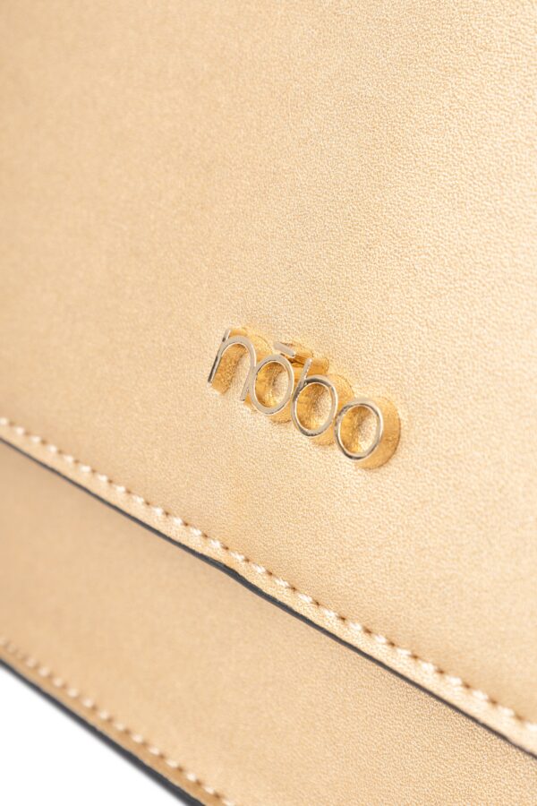 Elegant Nobo messenger bag with a gold flap