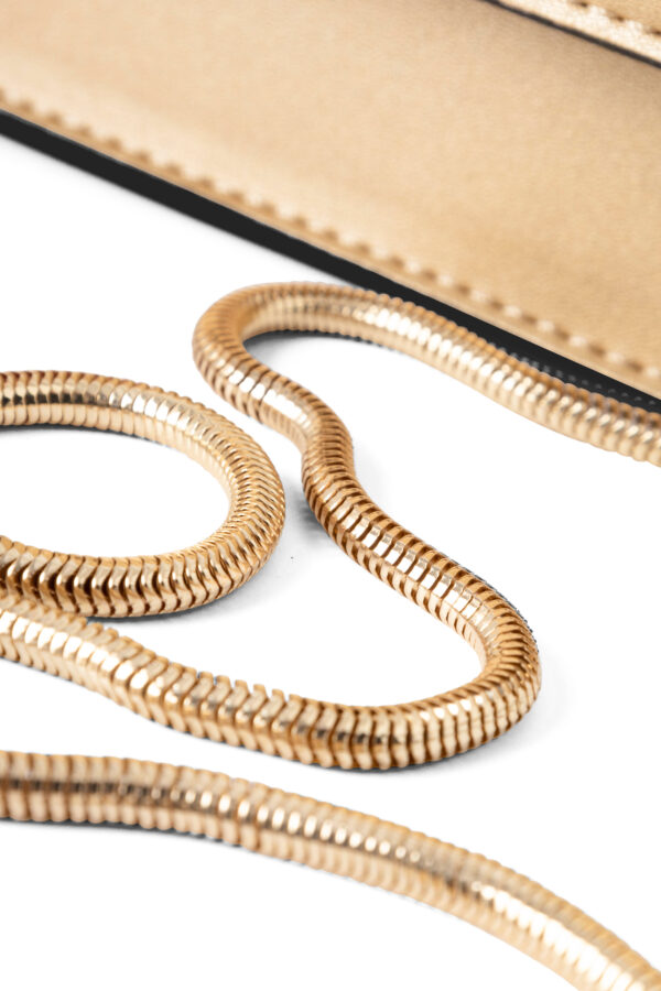 Elegant Nobo messenger bag with a gold flap