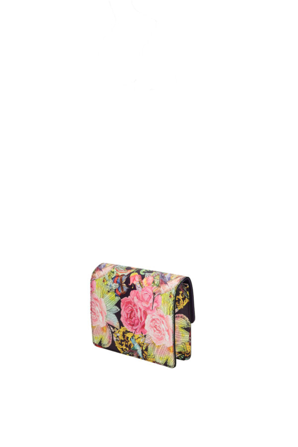 Nobo messenger bag on a chain with flowers, multicolored