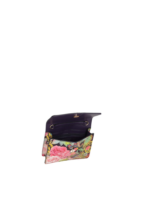Nobo messenger bag on a chain with flowers, multicolored