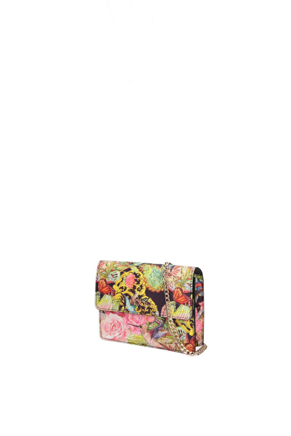Nobo messenger bag on a chain with flowers, multicolored