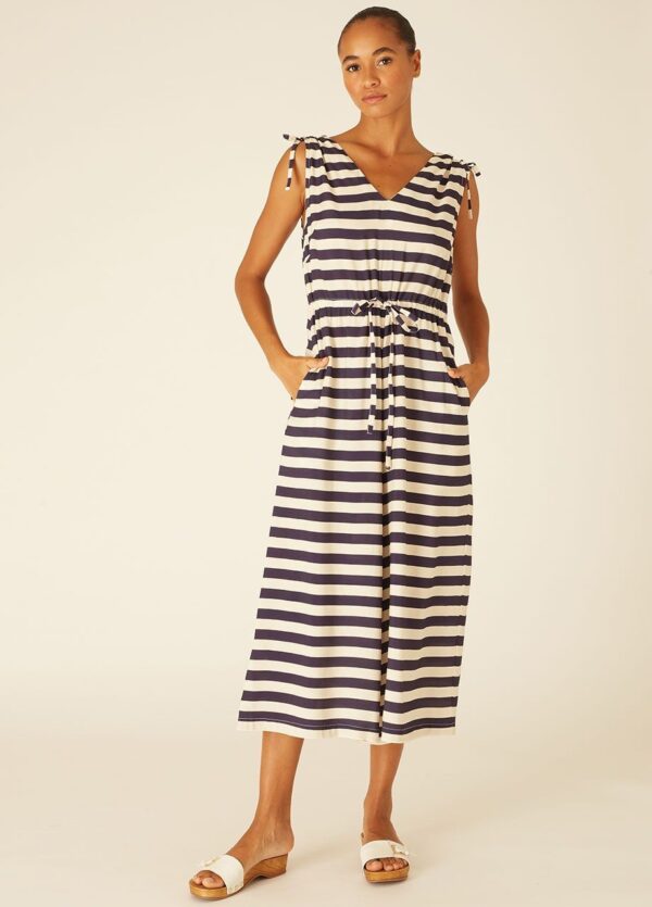 NAVY STRIPES PLAYSUIT