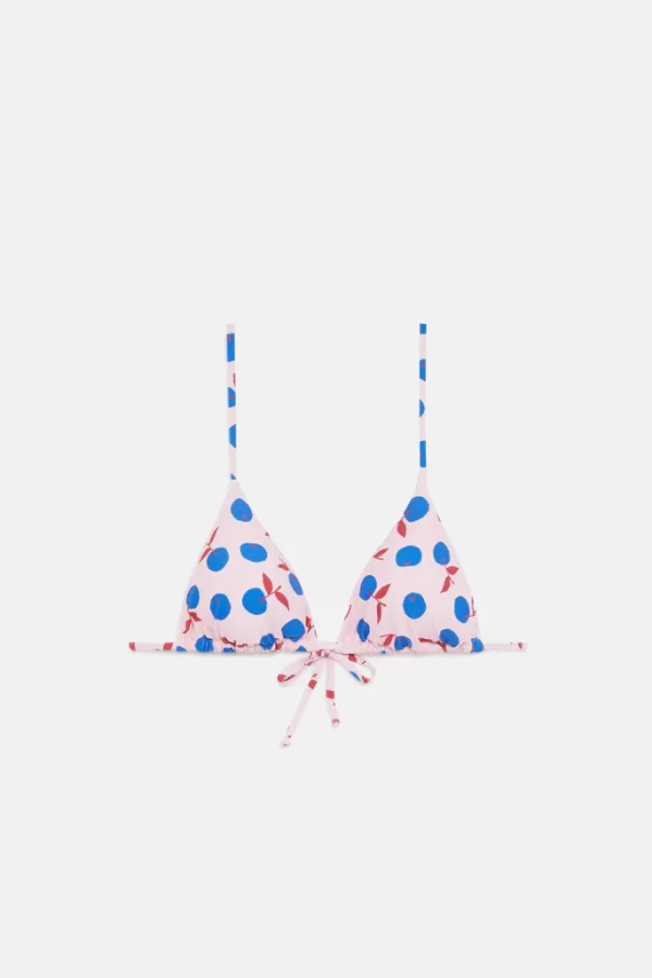 Top bikini triangular estampado Yuzu Beach
