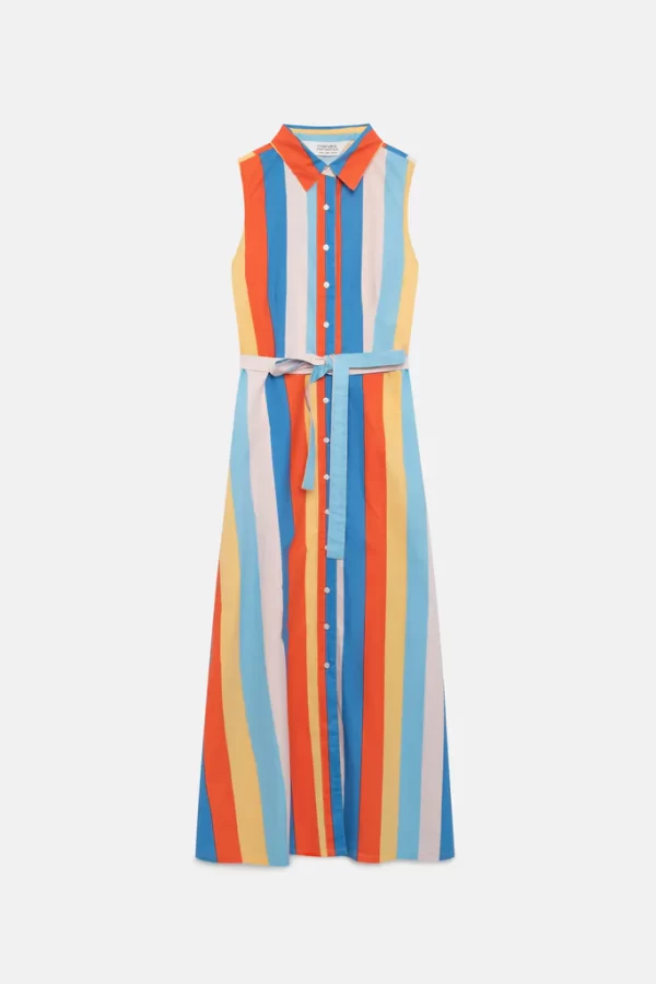 Vestido largo rayas Beach Stripes