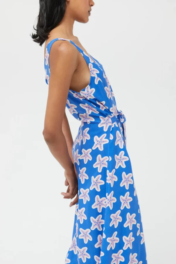 Vestido largo viscosa LENZING™ ECOVERO™ de estrellas
