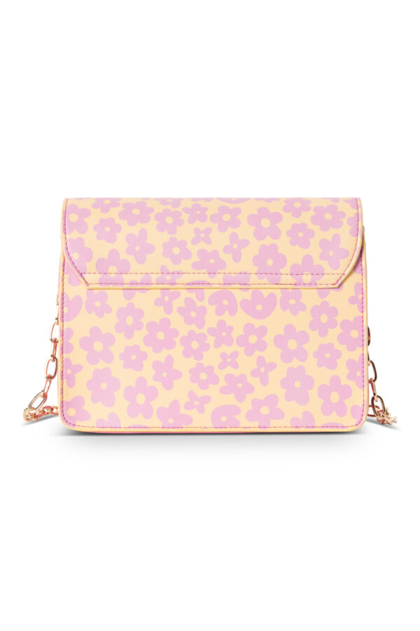 NOBO messenger bag with a chain of pink flowers
