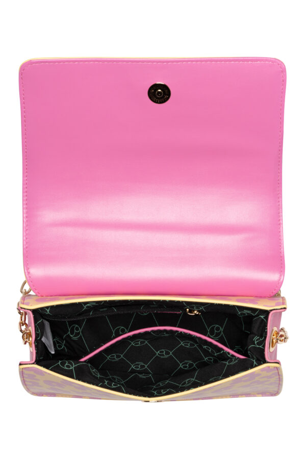 NOBO messenger bag with a chain of pink flowers