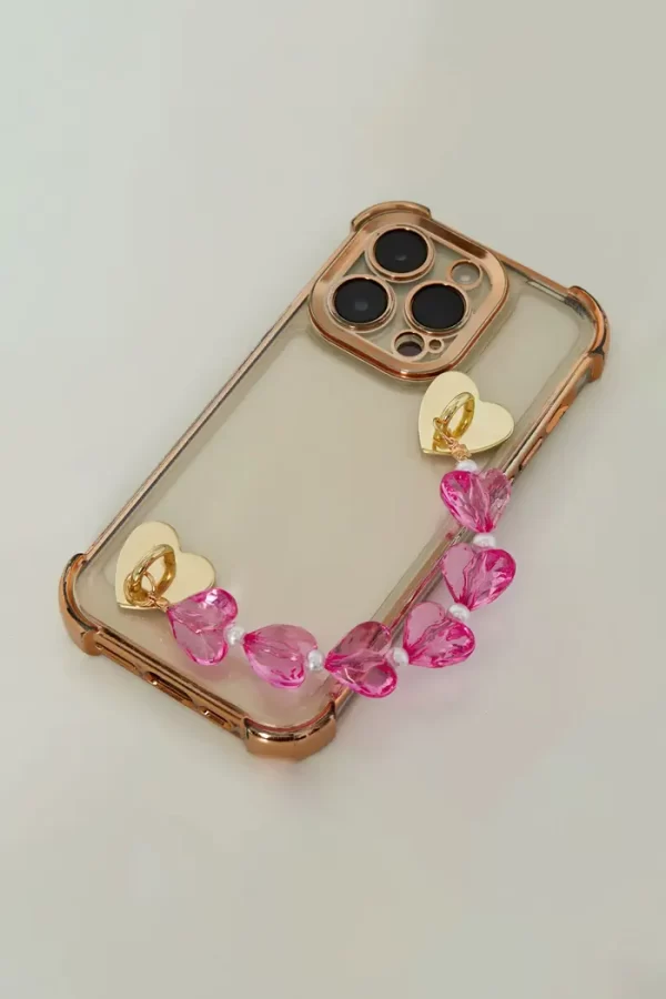 Short telephone cord with hearts