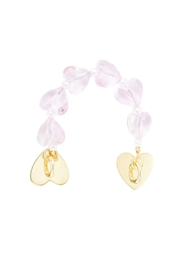 Short telephone cord with hearts