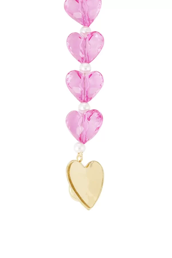 Short telephone cord with hearts