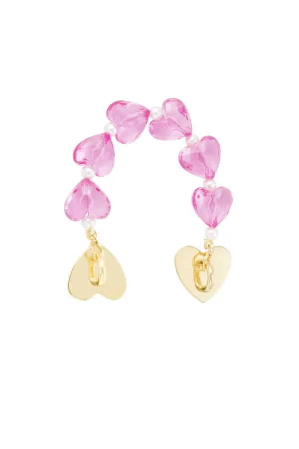 Short telephone cord with hearts