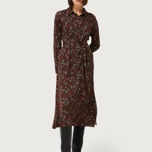 Midi leopard print dress