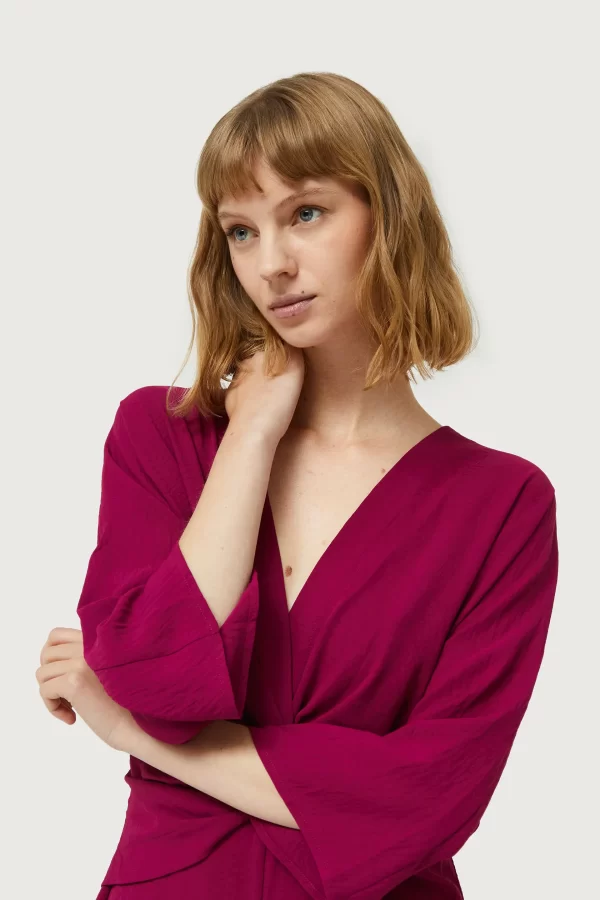 Magenta long dress