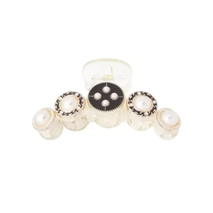 Hair clip graceful pearls