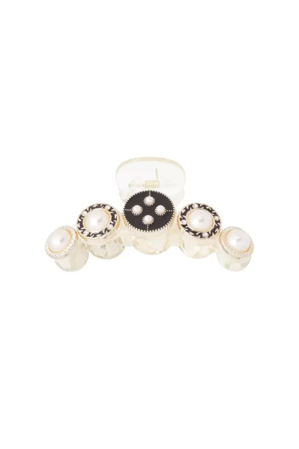 Hair clip graceful pearls