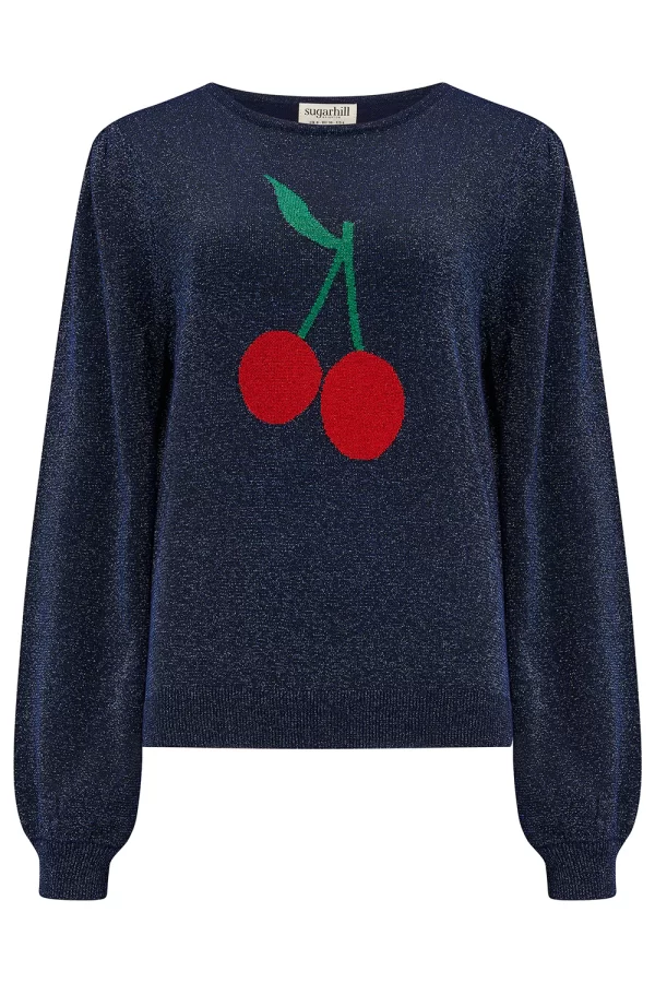 Tiff Jumper - Navy, Cherry Good