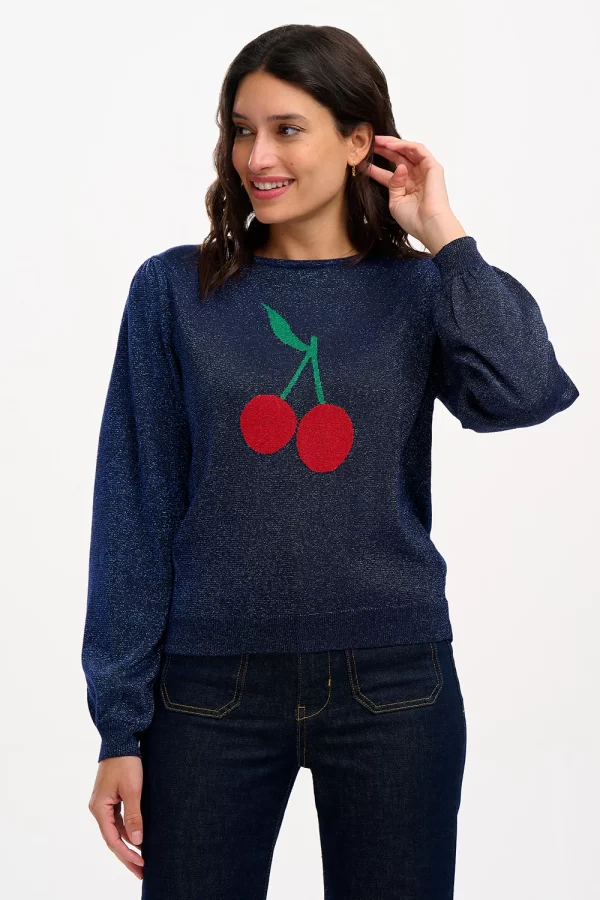 Tiff Jumper - Navy, Cherry Good