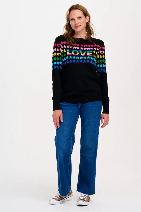 Rita Jumper - Black, Rainbow Love