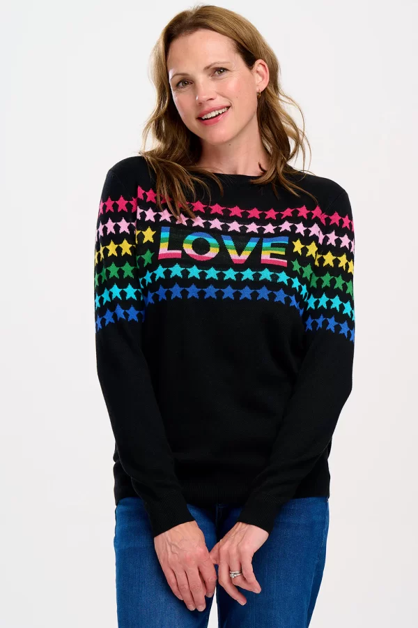 Rita Jumper - Black, Rainbow Love