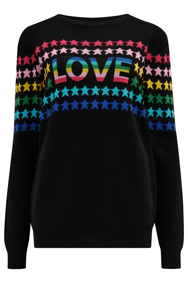 Rita Jumper - Black, Rainbow Love